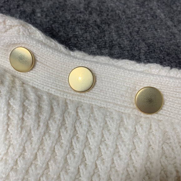 Talbots Women's Color Block Turtleneck Sweater - White, Beige, Tan - Picture 3 of 5